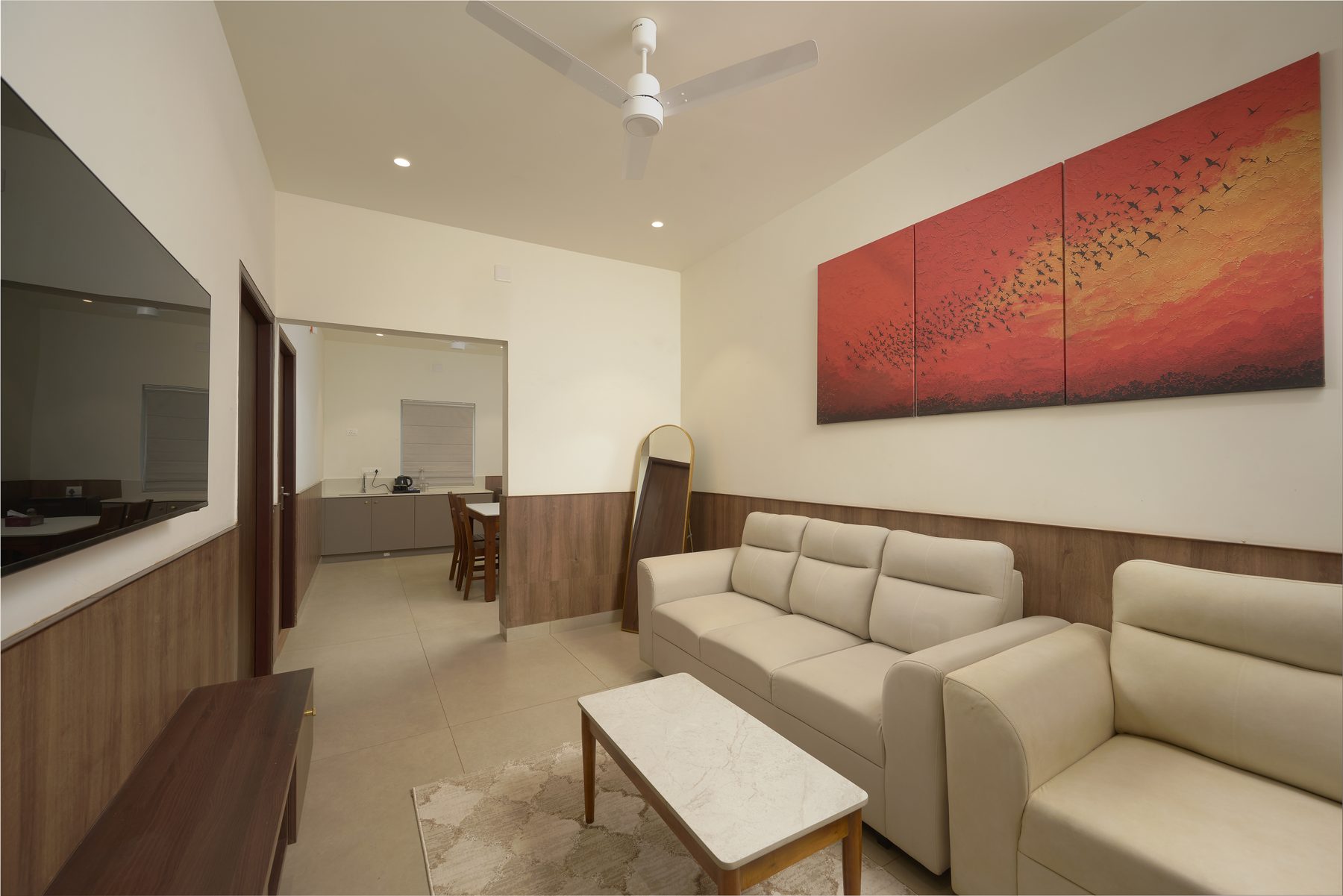 The Reach Vagamon — 2BHK Villa — living room, wide